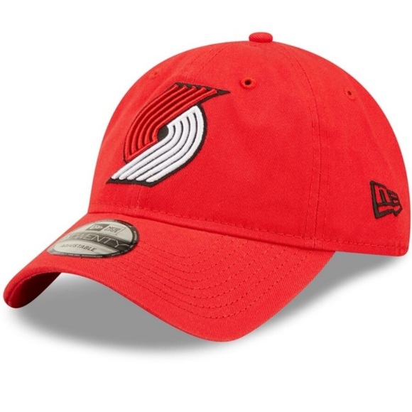 NBA Portland Trail Blazers New Era Vibrant Red Cap with Embroidered Logo New - Picture 4 of 6